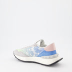 Sneaker Baskets Lacerunner en dentelle Valentino Garavani Gris Femme