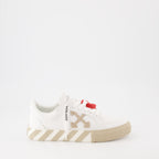 Baskets Low Vulcanized blanc beige