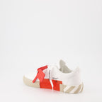 Baskets Low Vulcanized blanc beige