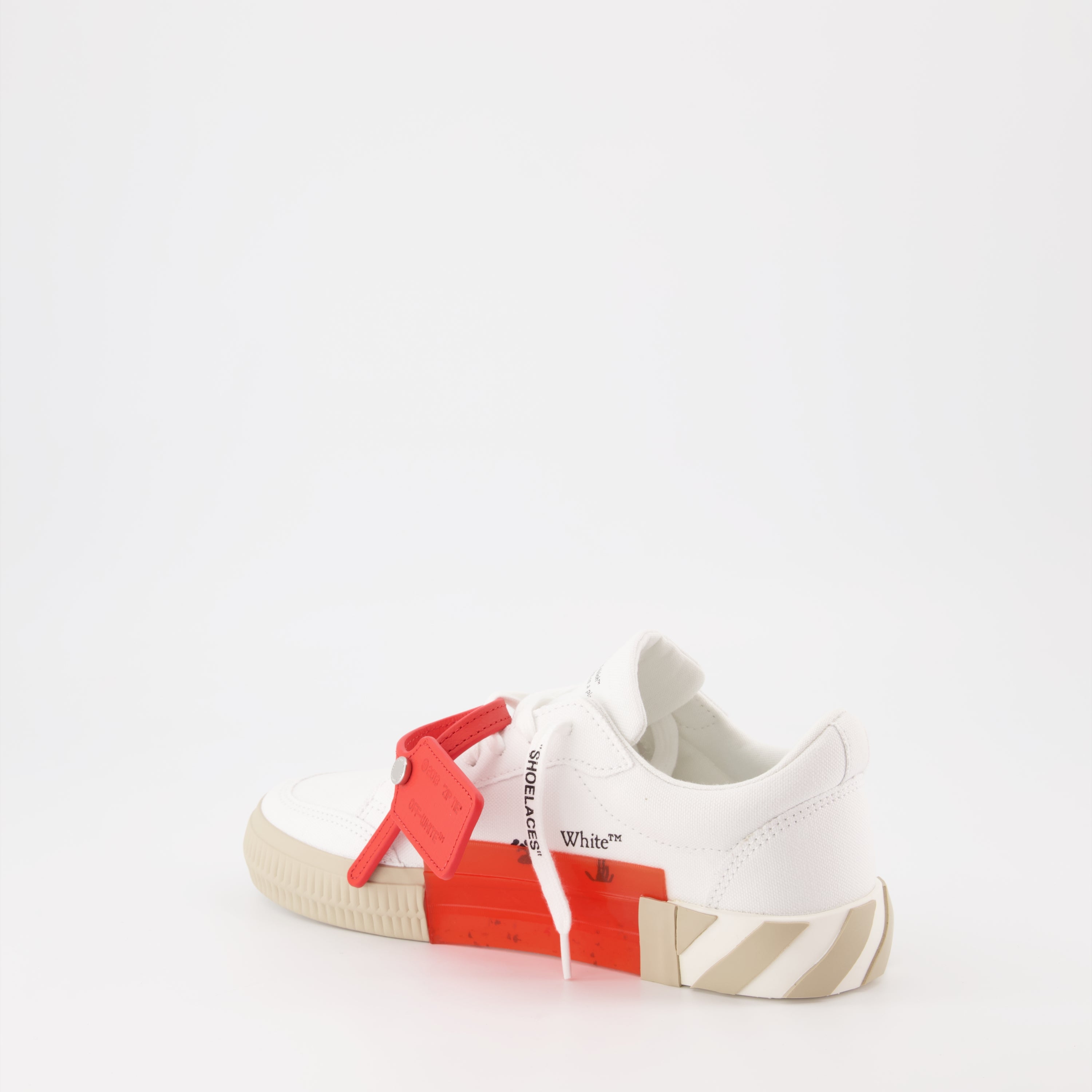 Baskets Low Vulcanized blanc beige