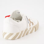 Baskets Low Vulcanized blanc beige