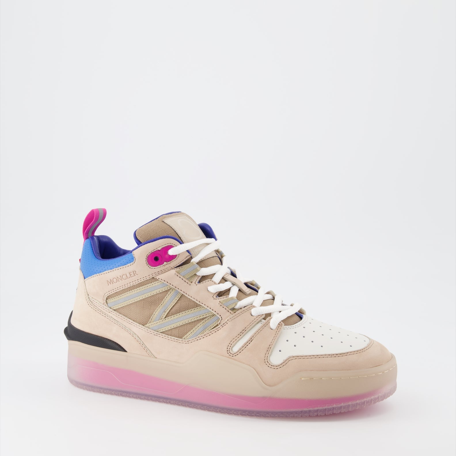 Sneaker Baskets Pivot Moncler Beige Homme