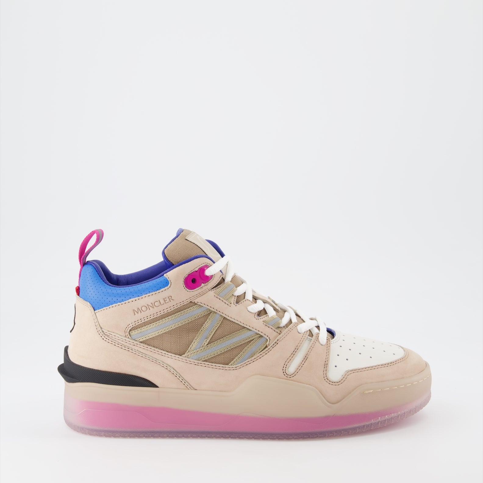 Sneaker Baskets Pivot Moncler Beige Homme