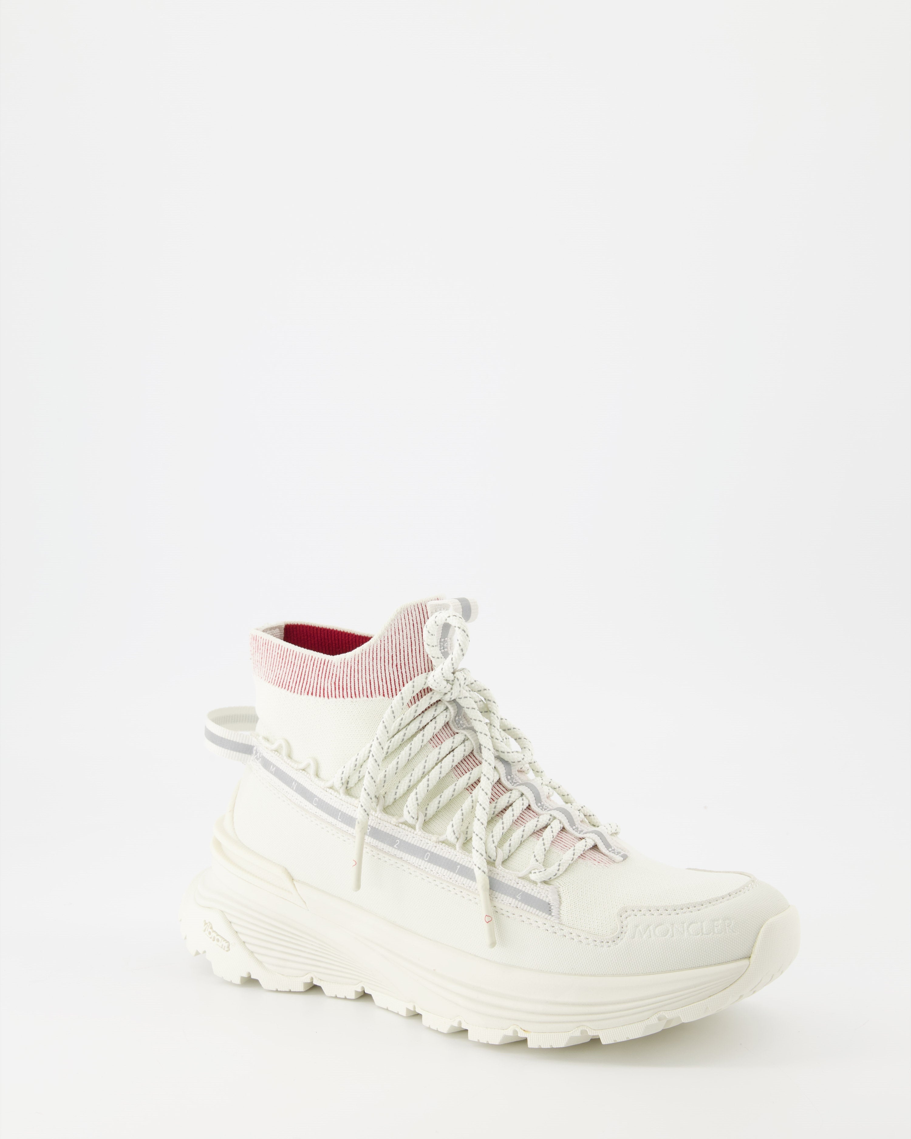 Sneakers Baskets montants Monte runner Moncler Bianco Femme