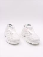 Baskets Baskets nappa Blanc Miu Miu Blanc Femme