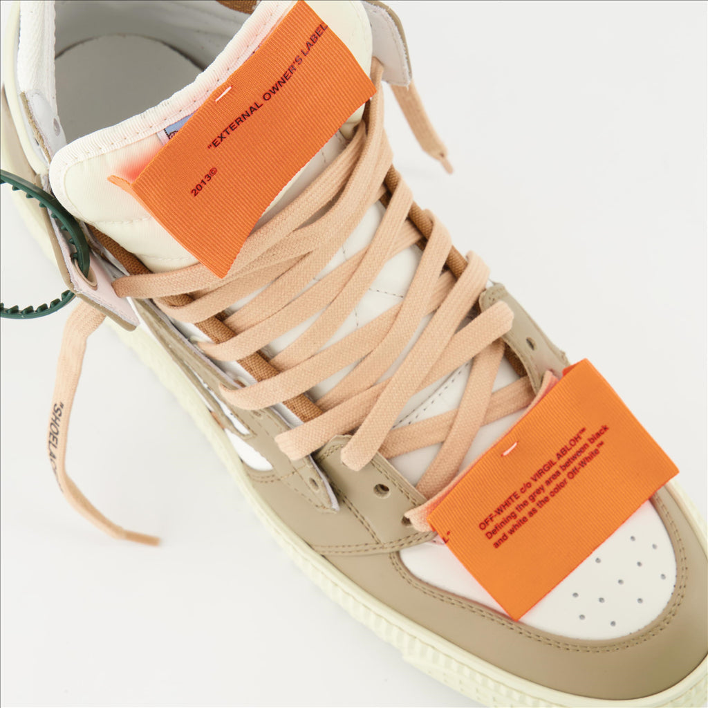 Sneaker Baskets Off Court Off-White Beige Homme