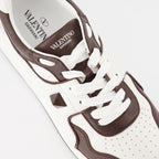 Baskets One Stud marron blanc