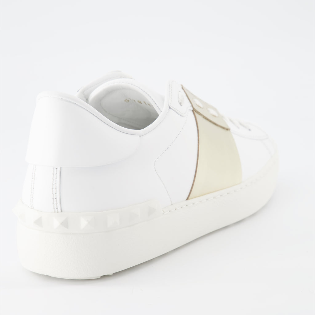 Sneaker Baskets Open Valentino Garavani Oro Femme