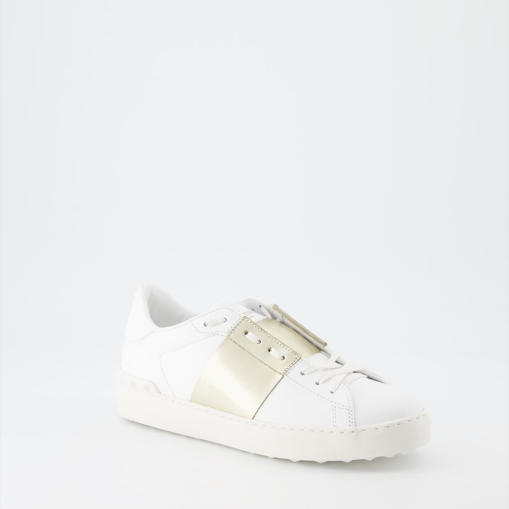 Sneaker Baskets Open Valentino Garavani Oro Femme