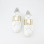 Sneaker Baskets Open Valentino Garavani Oro Femme