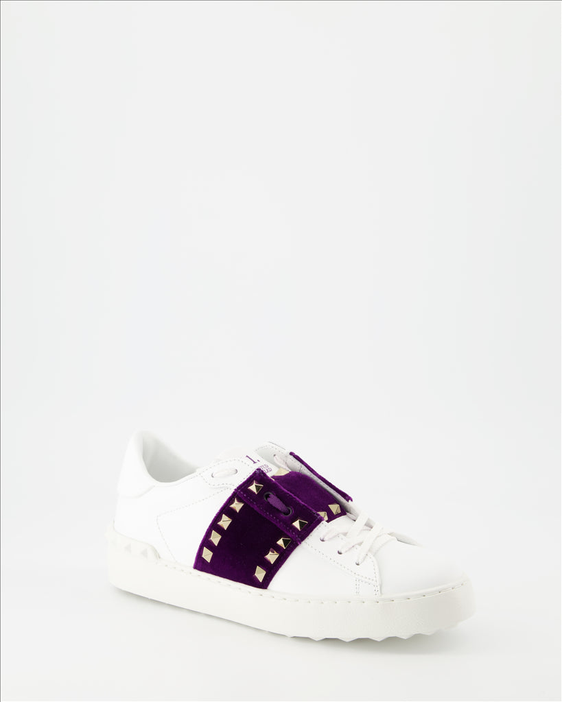 Baskets Baskets Open Rockstud Valentino Garavani Violet Femme