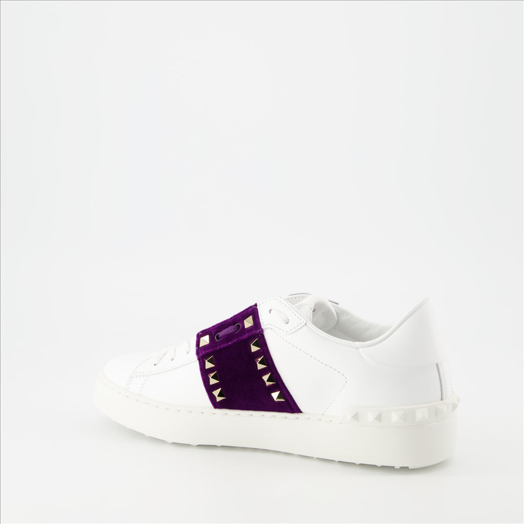 Baskets Baskets Open Rockstud Valentino Garavani Violet Femme
