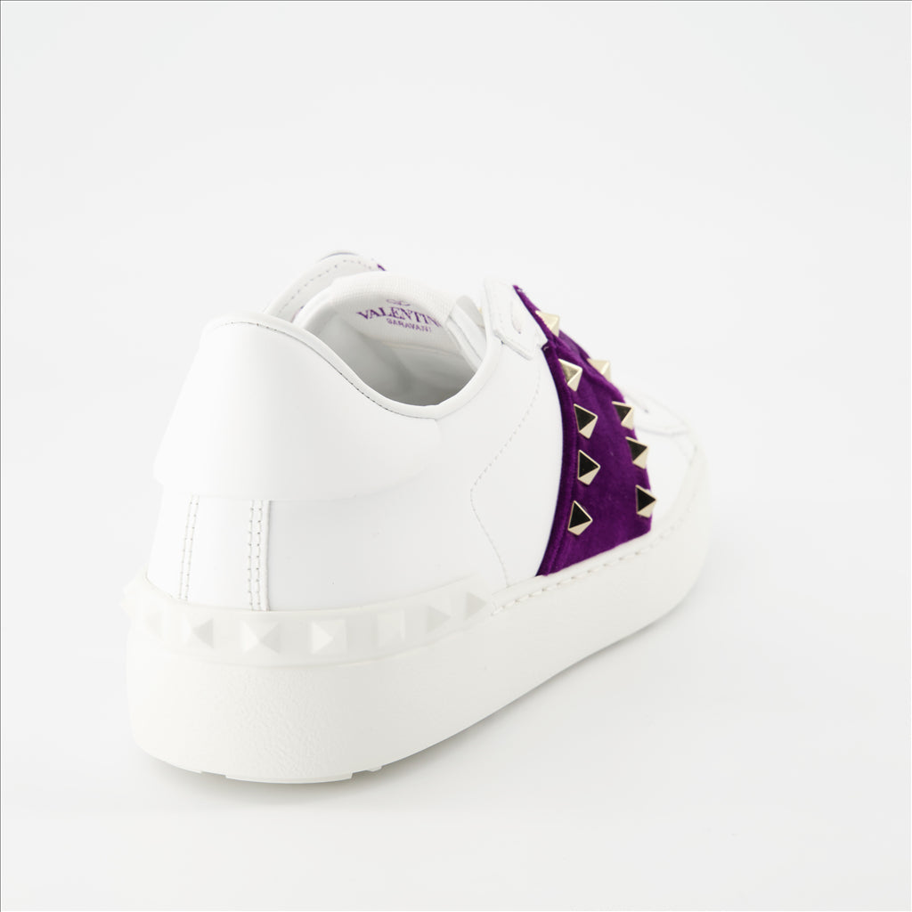 Baskets Baskets Open Rockstud Valentino Garavani Violet Femme