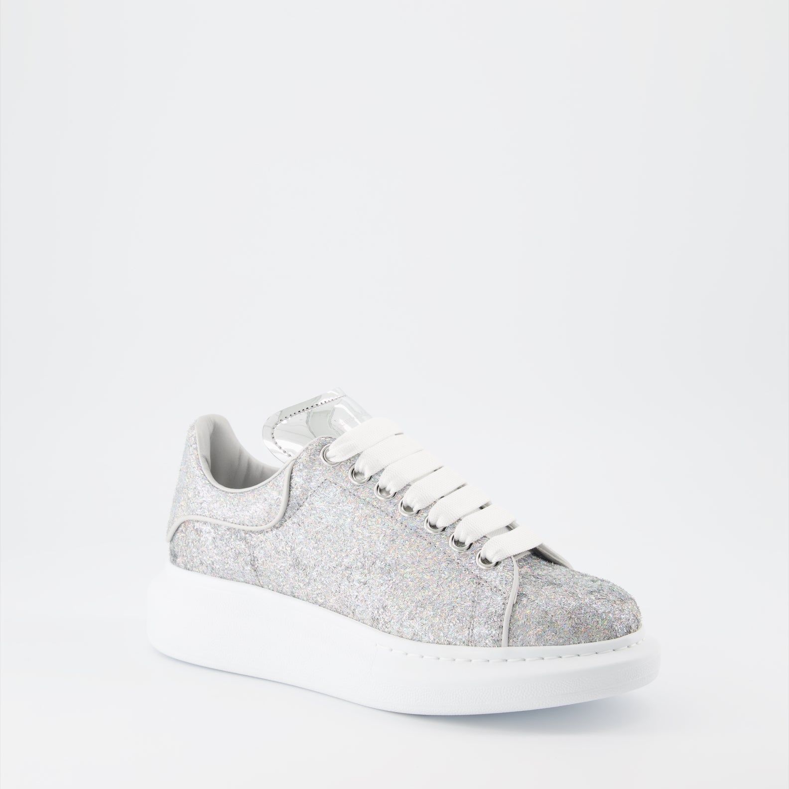 Tênis Baskets oversize Alexander McQueen Prata Femme