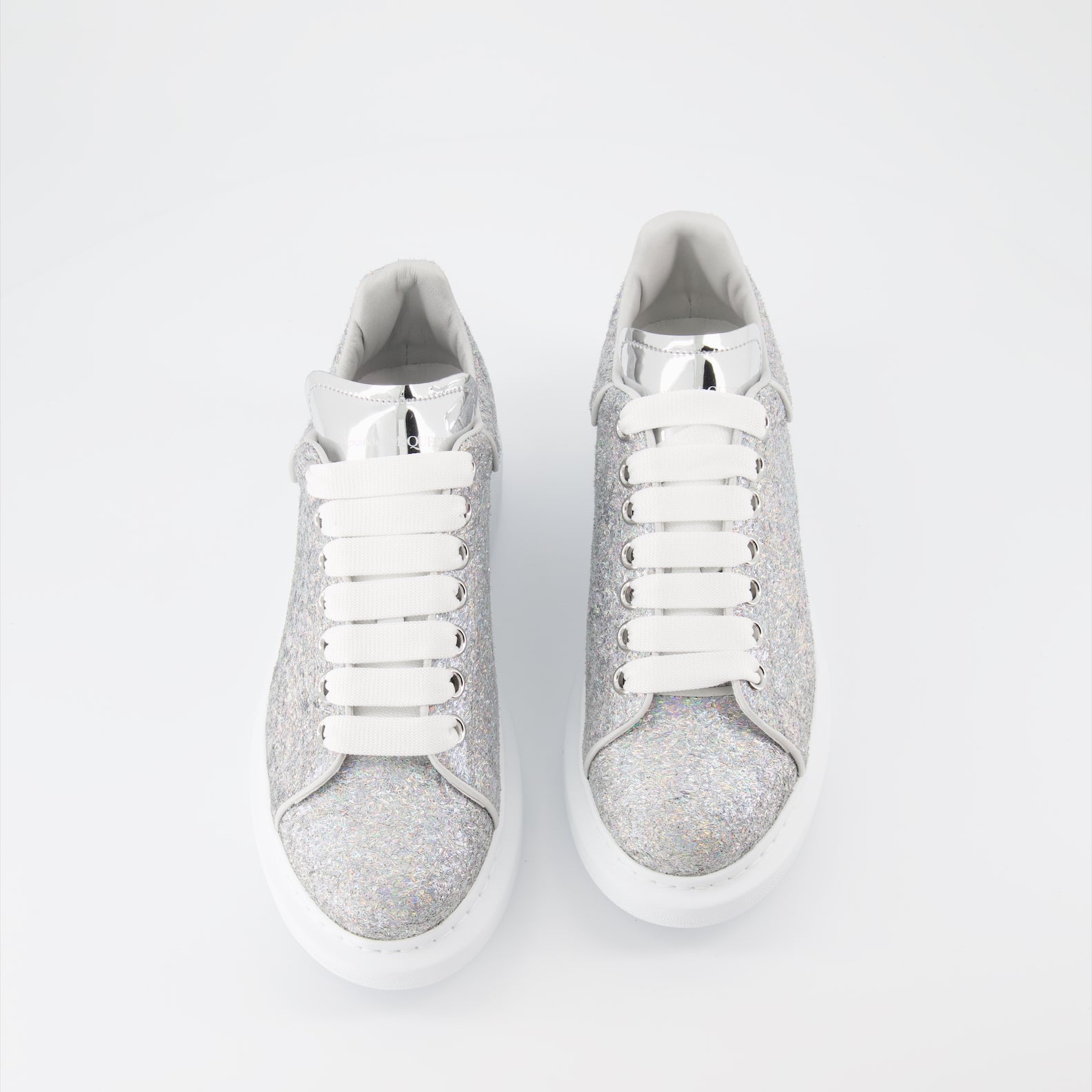 Tênis Baskets oversize Alexander McQueen Prata Femme