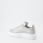 Tênis Baskets oversize Alexander McQueen Prata Femme