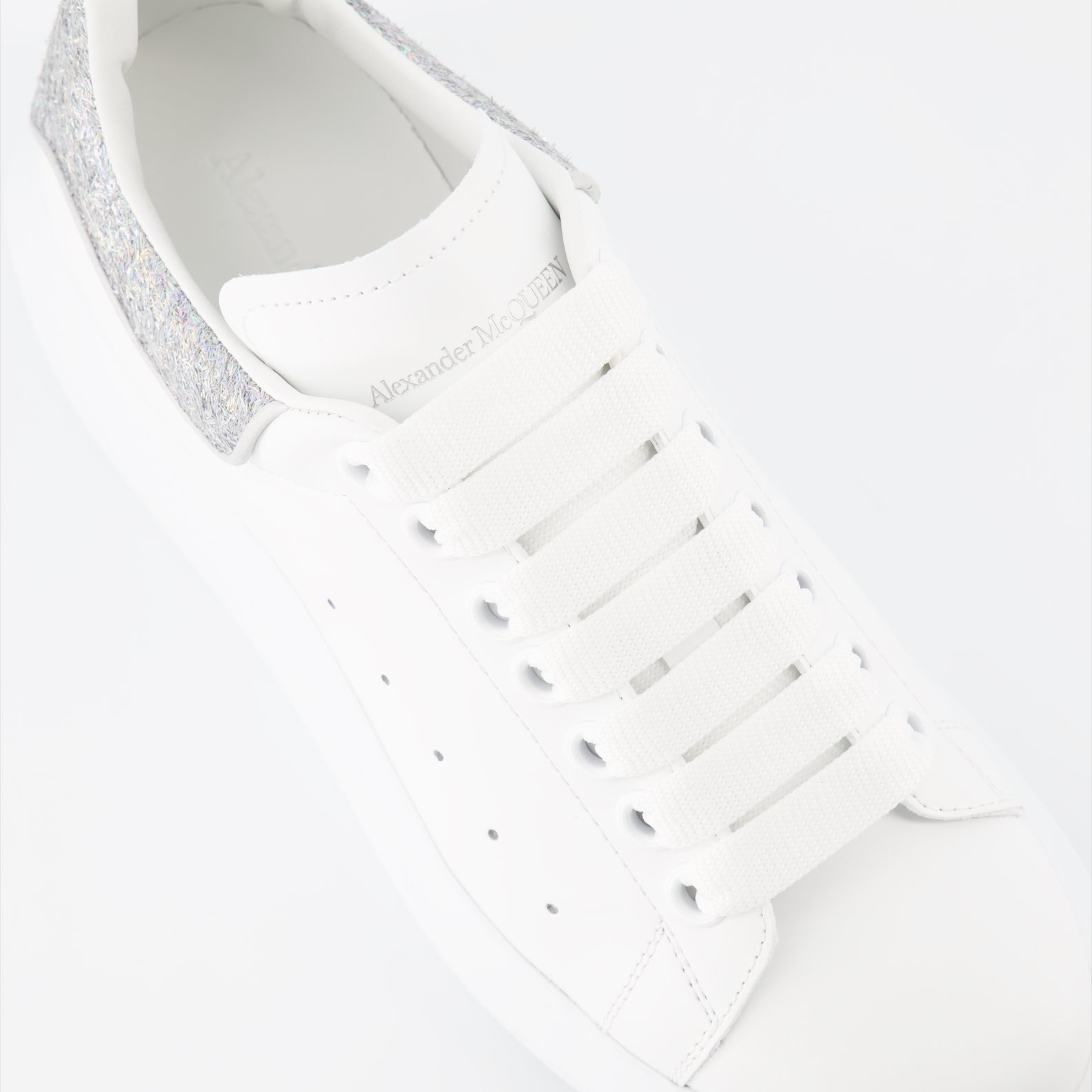 Sneaker Baskets oversize Alexander McQueen Silber Femme