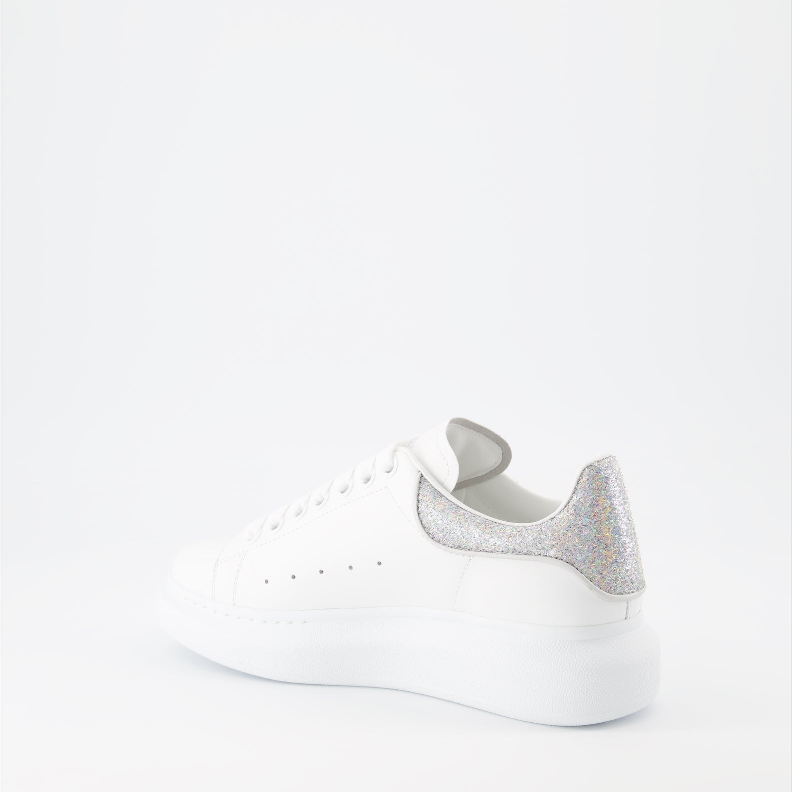 Sneaker Baskets oversize Alexander McQueen Silber Femme