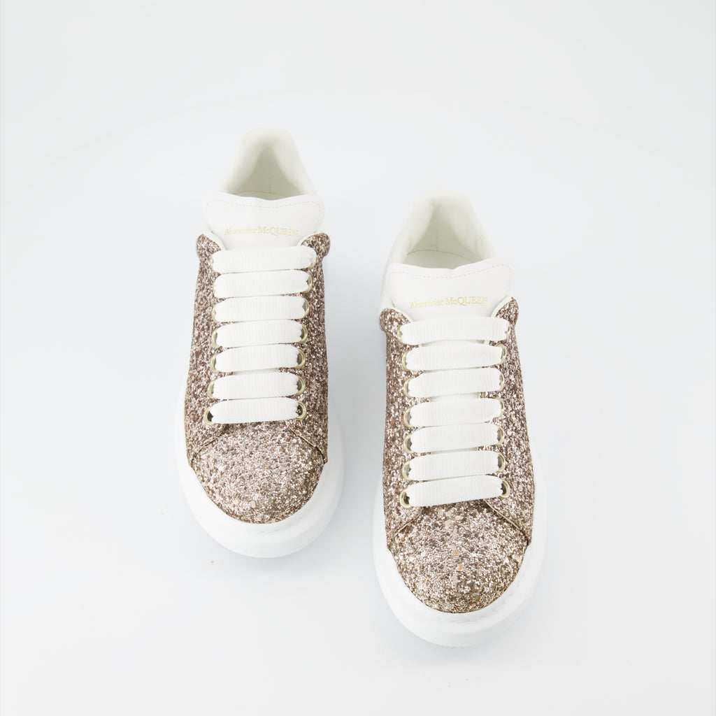 Tênis Baskets oversize Alexander McQueen Ouro Femme