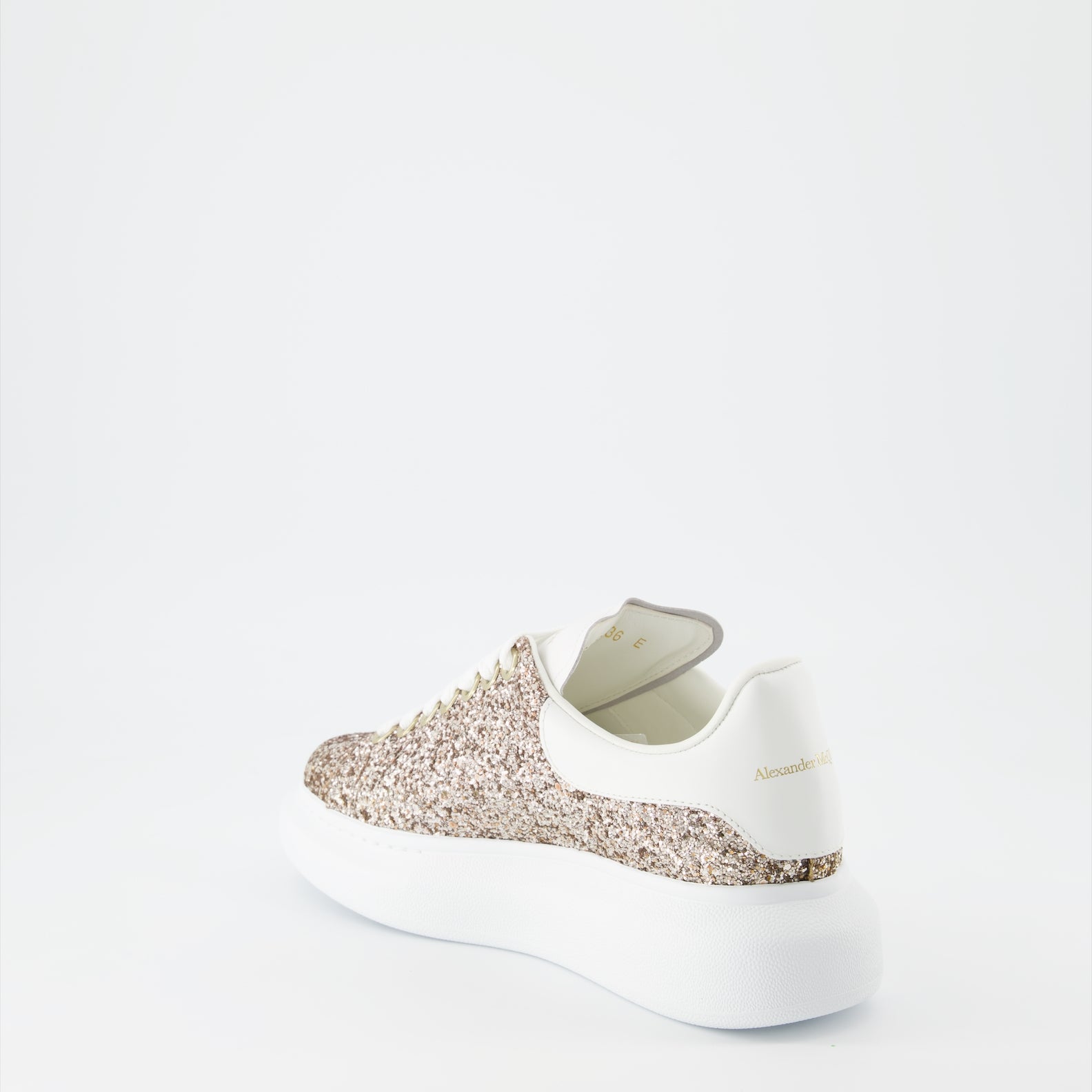 Tênis Baskets oversize Alexander McQueen Ouro Femme