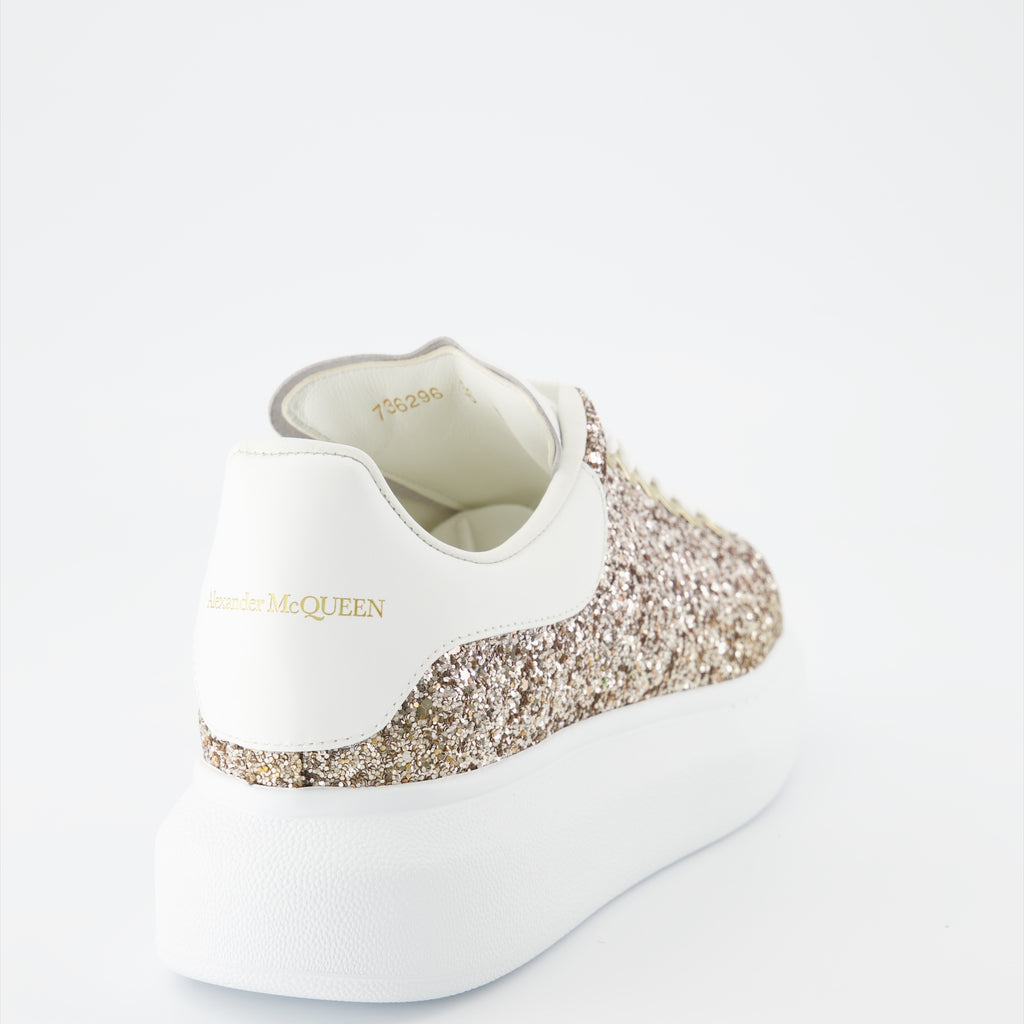 Tênis Baskets oversize Alexander McQueen Ouro Femme