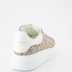 Tênis Baskets oversize Alexander McQueen Ouro Femme