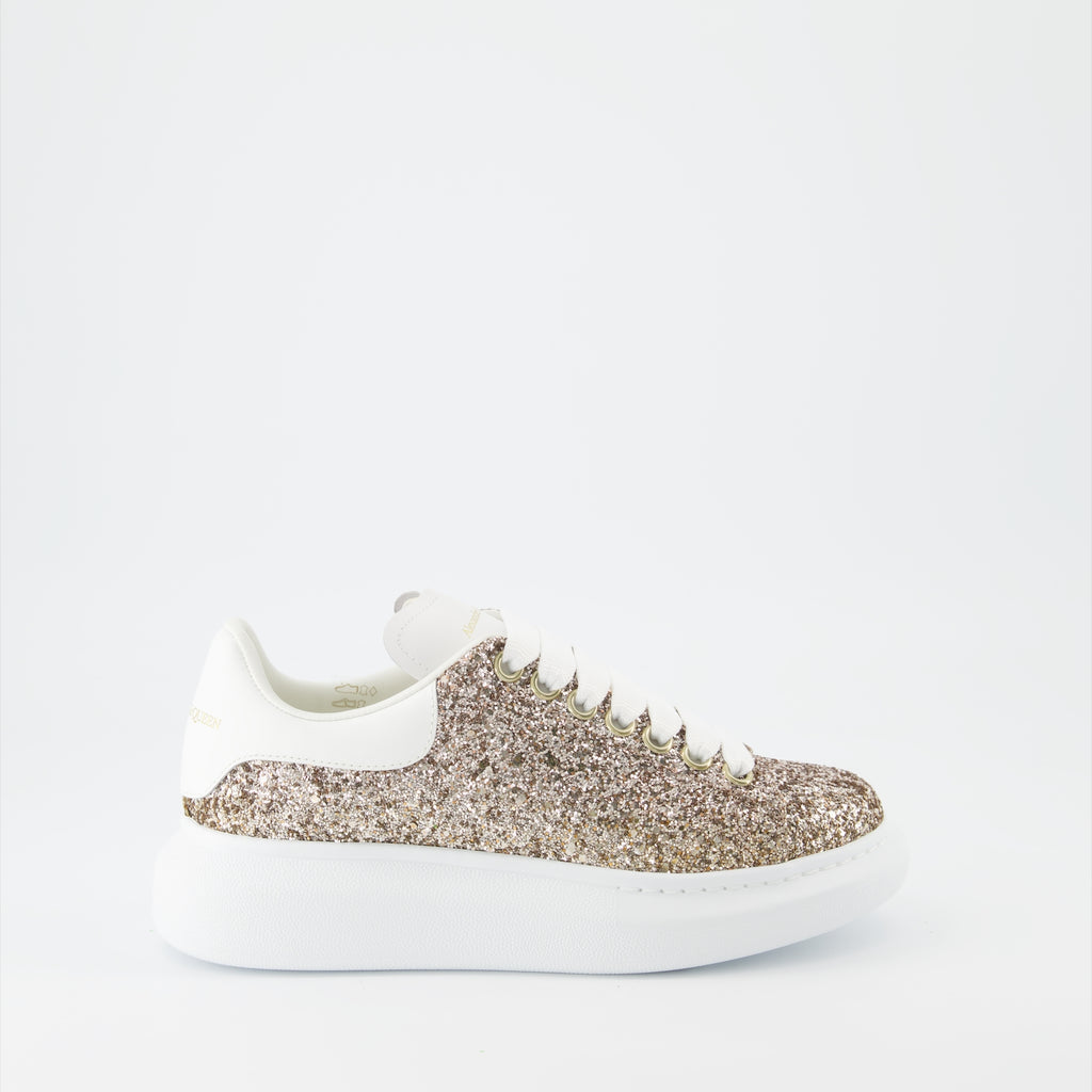 Tênis Baskets oversize Alexander McQueen Ouro Femme