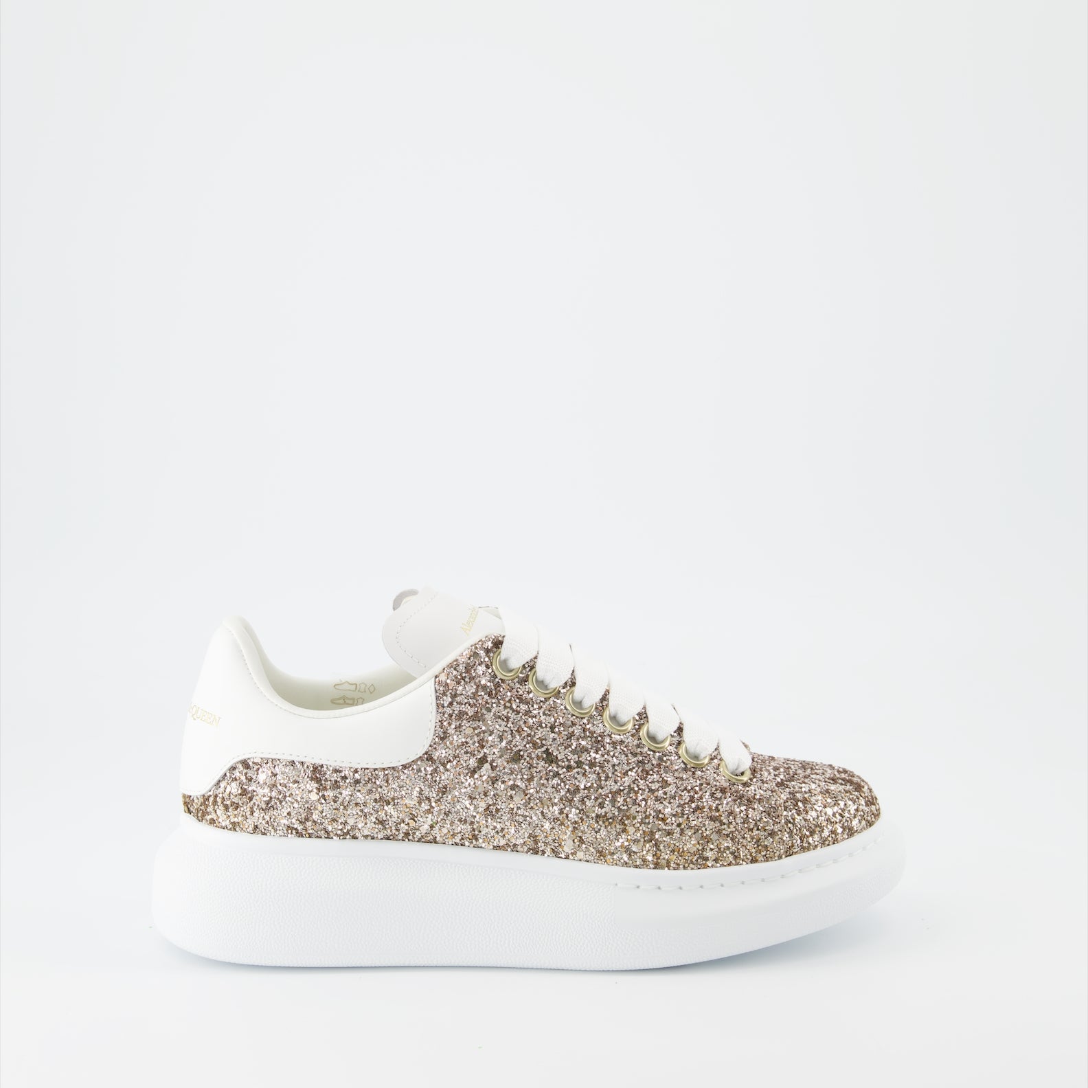 Tênis Baskets oversize Alexander McQueen Ouro Femme