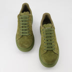 Baskets oversize en daim vert