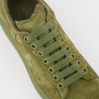 Baskets oversize en daim vert