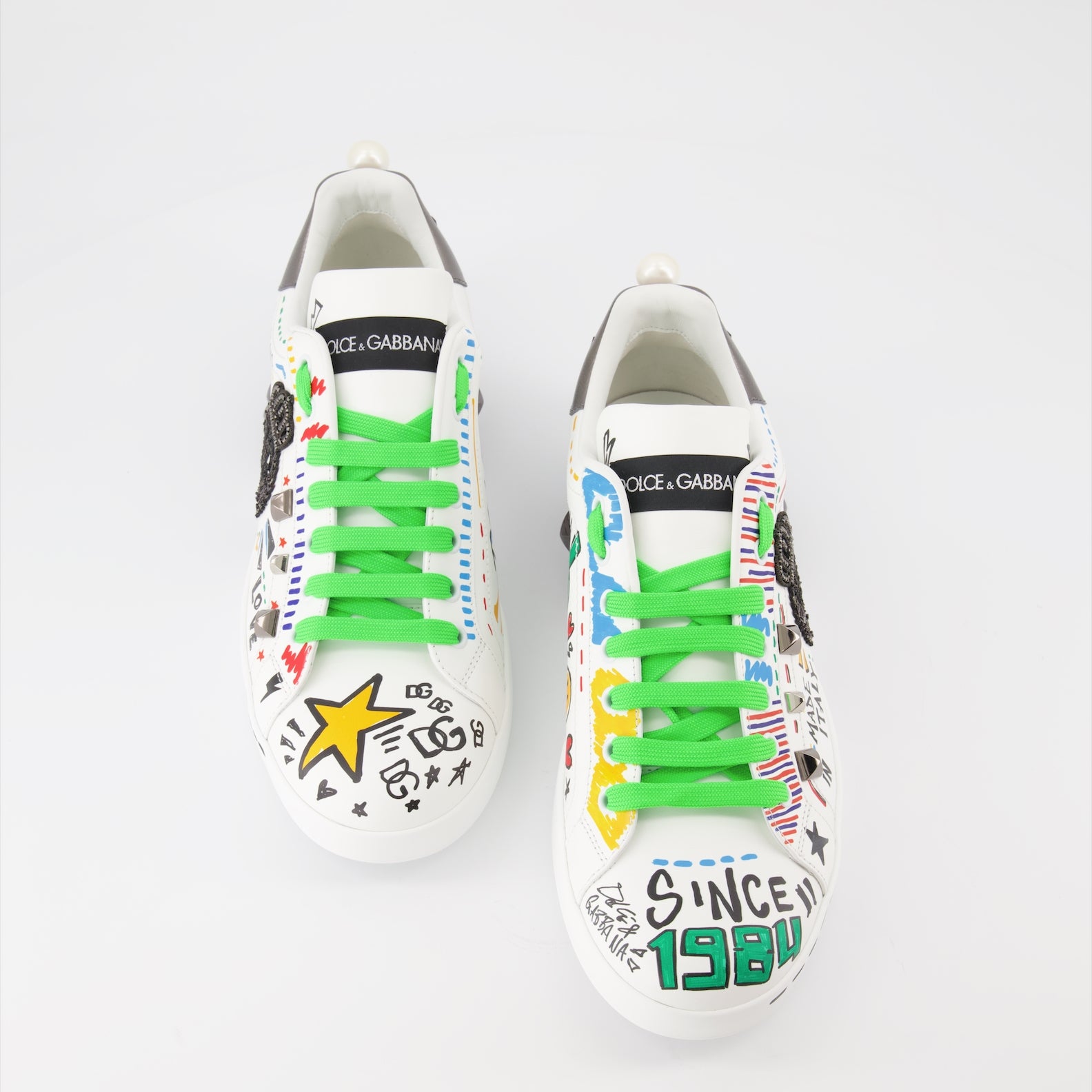 Sneaker Baskets Portofino Dolce & Gabbana Multicolor Homme