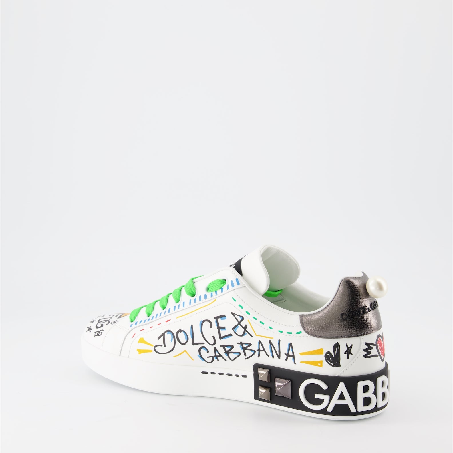 Sneaker Baskets Portofino Dolce & Gabbana Multicolor Homme