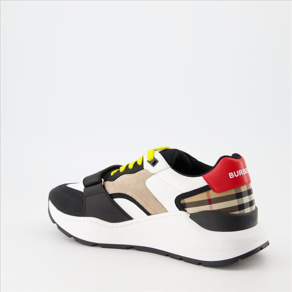 Sneaker Baskets Ramsey Burberry Beige Homme