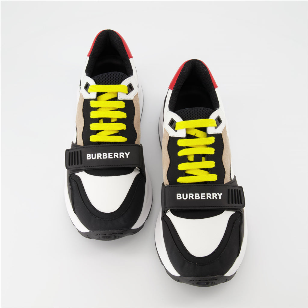 Sneaker Baskets Ramsey Burberry Beige Homme