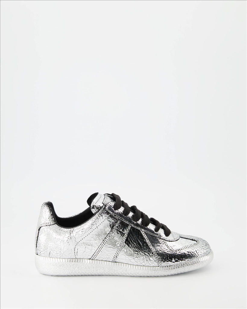 Sneaker Baskets Replica Maison Margiela Plata Femme