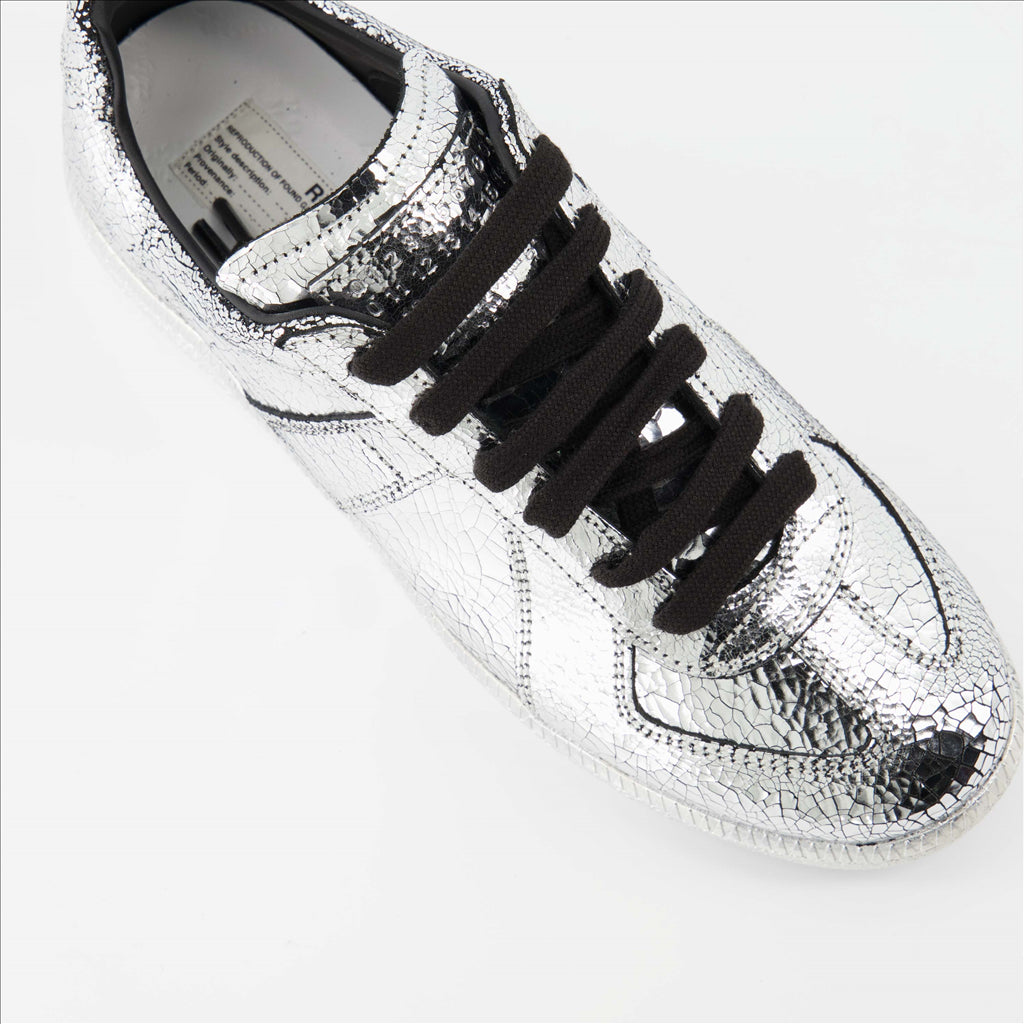 Sneaker Baskets Replica Maison Margiela Plata Femme