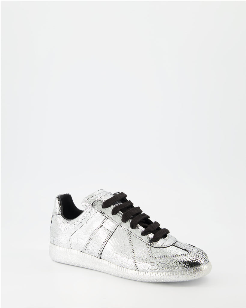Sneaker Baskets Replica Maison Margiela Plata Femme