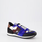Baskets Baskets Rockrunner Valentino Garavani Bleu Homme