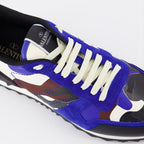 Baskets Baskets Rockrunner Valentino Garavani Bleu Homme