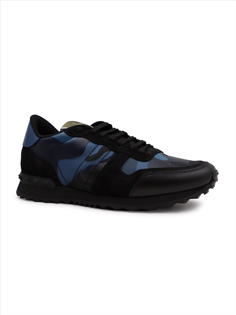 Baskets Baskets Rockrunner Valentino Garavani Bleu Homme
