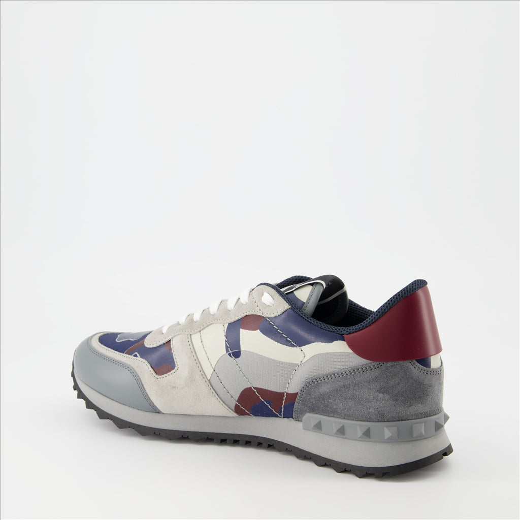 Tênis Baskets Rockrunner Valentino Garavani Cinza Homme