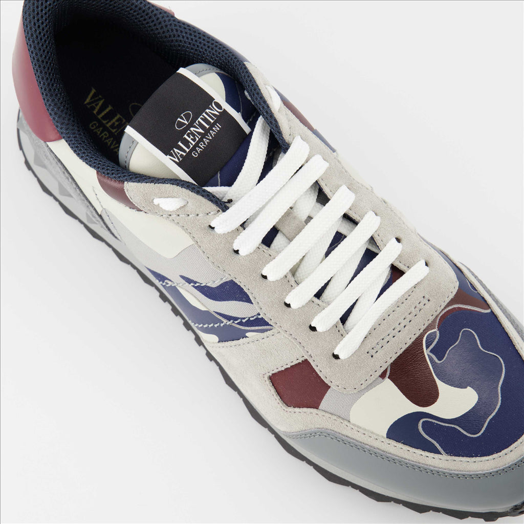 Tênis Baskets Rockrunner Valentino Garavani Cinza Homme