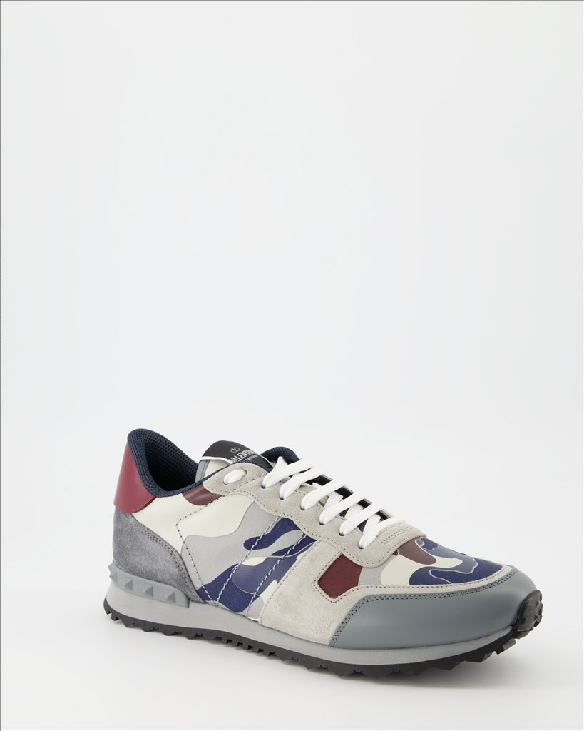 Tênis Baskets Rockrunner Valentino Garavani Cinza Homme