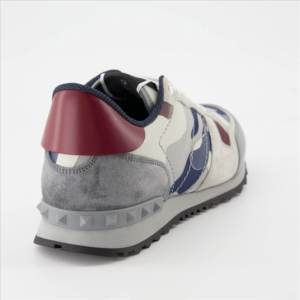 Tênis Baskets Rockrunner Valentino Garavani Cinza Homme