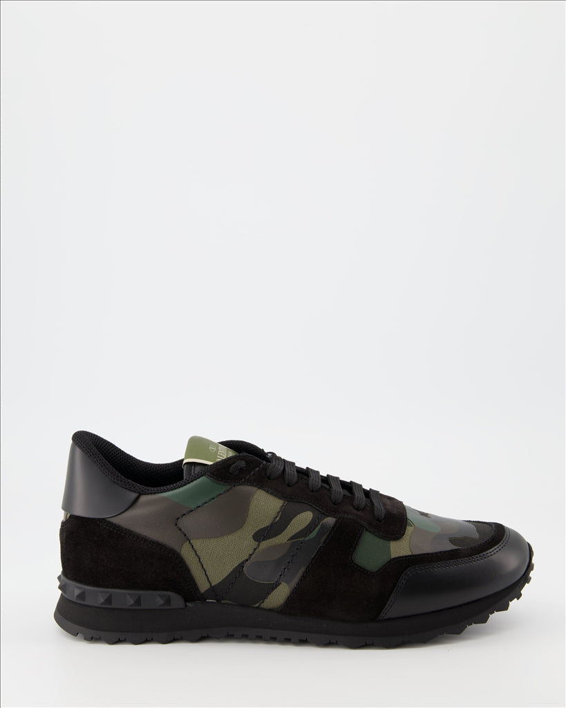 Tênis Baskets Rockrunner Valentino Garavani Verde Homme