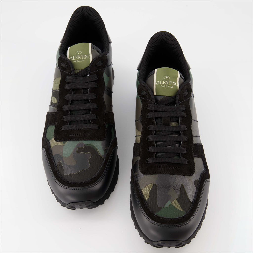 Tênis Baskets Rockrunner Valentino Garavani Verde Homme