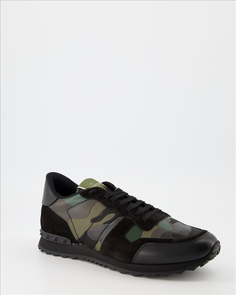 Tênis Baskets Rockrunner Valentino Garavani Verde Homme