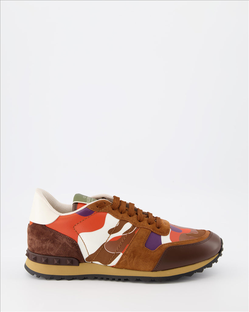 Tênis Baskets Rockrunner Valentino Garavani Marrom Homme