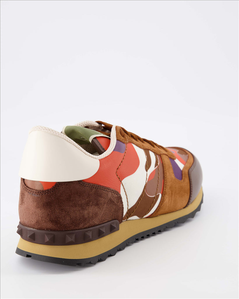 Tênis Baskets Rockrunner Valentino Garavani Marrom Homme