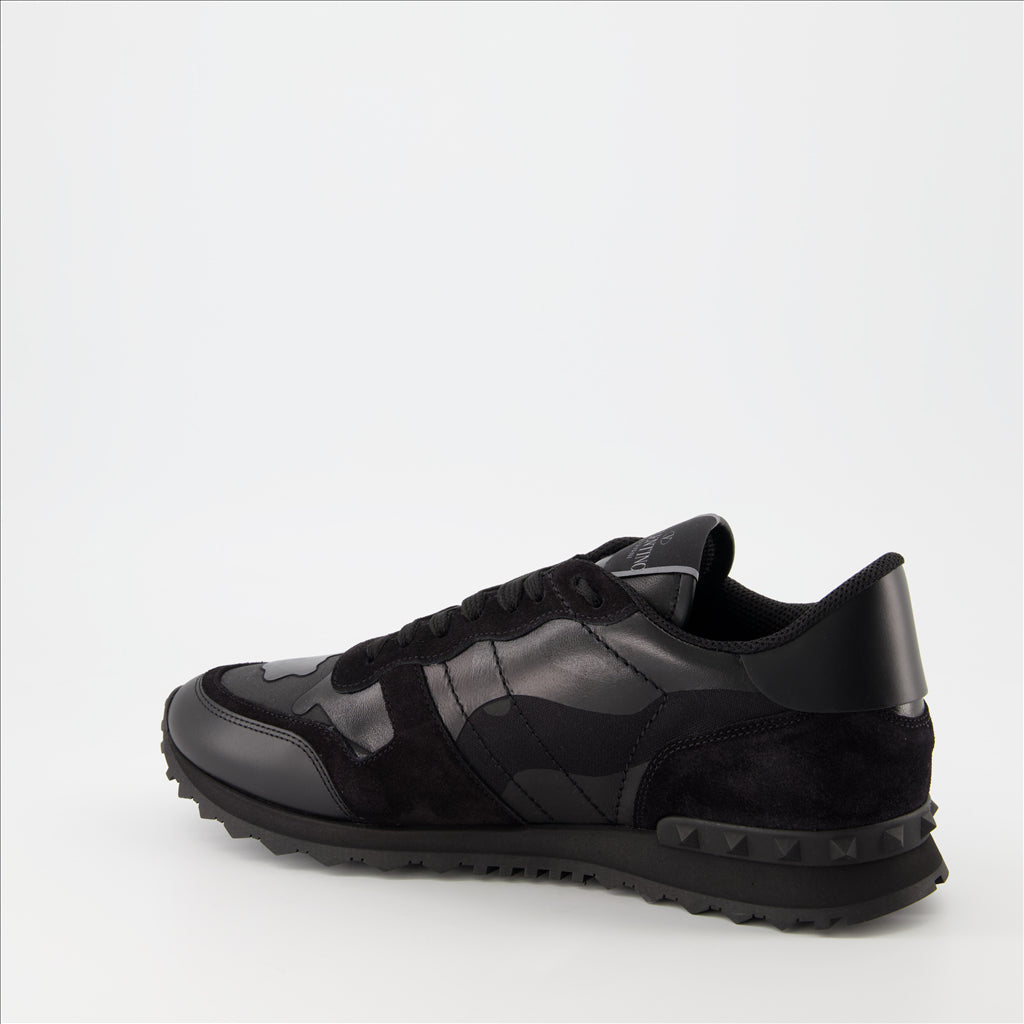 Tênis Baskets Rockrunner Valentino Garavani Preto Homme